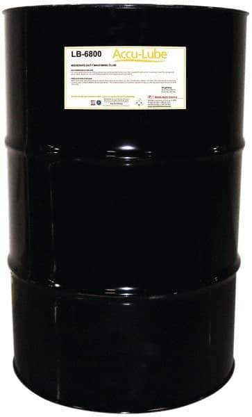 Accu-Lube - Accu-Lube LB-6800, 55 Gal Drum Cutting & Sawing Fluid - Natural Ingredients, For Cutting, Grinding - Best Tool & Supply