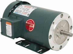 Leeson - 3 Max hp, 3,600 Max RPM, Premium Efficient Electric AC DC Motor - 230/460 V Input, Three Phase, 56HC Frame, C-Face with Base Mount, TEFC Enclosure - Best Tool & Supply