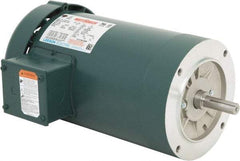 Leeson - 3 Max hp, 3,600 Max RPM, Premium Efficient Electric AC DC Motor - 230/460 V Input, Three Phase, 56C Frame, C-Face Mount, TEFC Enclosure - Best Tool & Supply