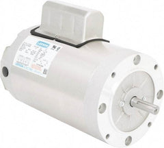 Leeson - 2 Max hp, 1,740 Max RPM, Electric AC DC Motor - 115/208-230 V Input, Single Phase, 56C Frame, C-Face Mount, TENV Enclosure - Best Tool & Supply