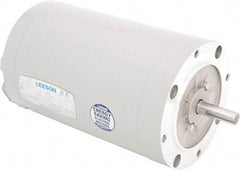 Leeson - 1 Max hp, 850 Max RPM, Electric AC DC Motor - 208-230/460 V Input, Three Phase, 56C Frame, C-Face Mount, TEAO Enclosure - Best Tool & Supply