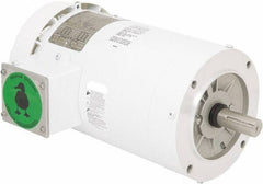 Leeson - 2 Max hp, 1,800 Max RPM, Premium Efficient Electric AC DC Motor - 230/460 V Input, Three Phase, 145TC Frame, C-Face Mount, TEFC Enclosure - Best Tool & Supply