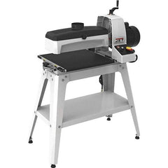 Jet - 5" Diam x 16" Long, Single Phase Floor Drum Sanding Machine - 2-3/8" Sanding Depth, 1/32 to 3" Thick x 32" Wide Workpiece, 0 to 10 SFPM Workpiece Rate - Best Tool & Supply