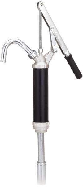 lumax - Oil Lubrication 0.10 Gal/Turn Flow Aluminum & Steel Lever Hand Pump - For 15 to 55 Gal Container - Best Tool & Supply