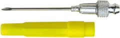 lumax - 4,500 Operating psi, 1-1/2" Long, Stainless Steel Needle Nose Adapter Grease Gun Injector Needle - Best Tool & Supply