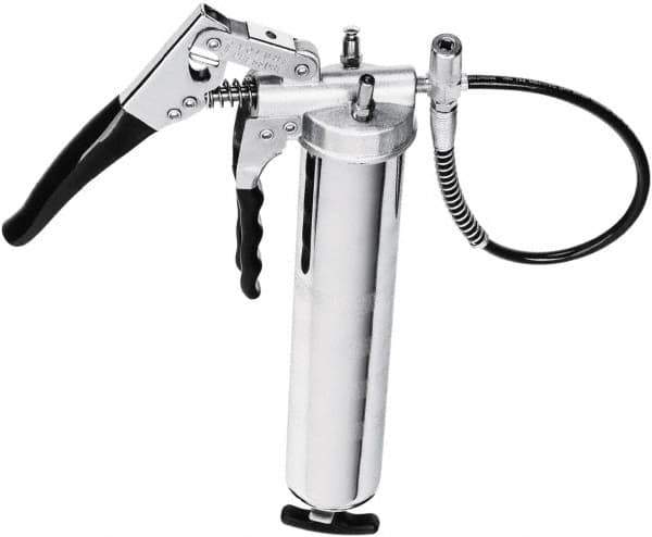 lumax - 8,500 Max psi, Flexible Pistol Grease Gun - 14 oz Capacity, 1/8 Thread Outlet, 25 Strokes per oz, 3-Way Fill - Best Tool & Supply