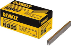 DeWALT - 9/16" Long x 0.0375" Wide, 20 Gauge Crowned Construction Staple - Steel, Galvanized Finish - Best Tool & Supply