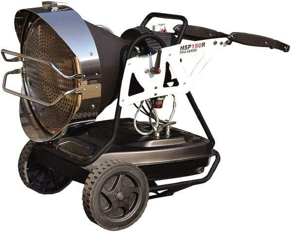 Heatstar - 147,000 BTU, Diesel, Kerosene, JP-8 & Jet8 Oil Fired Radiant Heater - 16 Gal Fuel Capacity - Best Tool & Supply