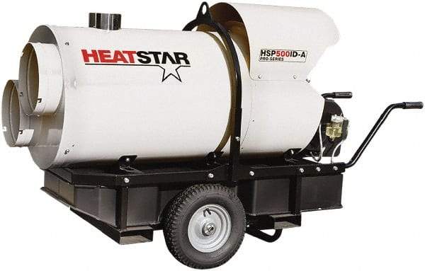 Heatstar - 400,000 BTU Rating, Kerosene/Diesel Indirect Fired Forced Air Heater - 10,000 Sq Ft Max Heating Area, 46 Gal Capacity, Fuel with Diesel, Kerosene, JP-8 & Jet8 - Best Tool & Supply