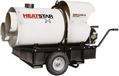 Heatstar - 400,000 BTU Rating, Kerosene/Diesel Indirect Fired Forced Air Heater - 10,000 Sq Ft Max Heating Area, 46 Gal Capacity, Fuel with Diesel, Kerosene, JP-8 & Jet8 - Best Tool & Supply