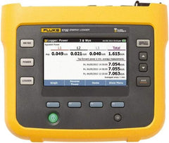 Fluke - 3 Phase, 1,000 VAC, 0.20 to 6,000 Amp Capability, 3.5 to 42.5 Hz Calibration, LCD Display Power Meter - 0.5 Current Accuracy, 0.5 Voltage Accuracy - Best Tool & Supply