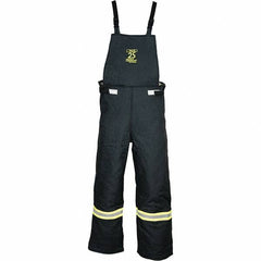 Oberon - Size 2XL, Black, Zippered with Flap, Arc Flash Bib Overall - 50" Chest, Aramid - Best Tool & Supply