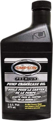 Simpson - Fixed Pressure Washer Pump Oil - 3-1/8" Long, Plastic, Female & Male - Best Tool & Supply