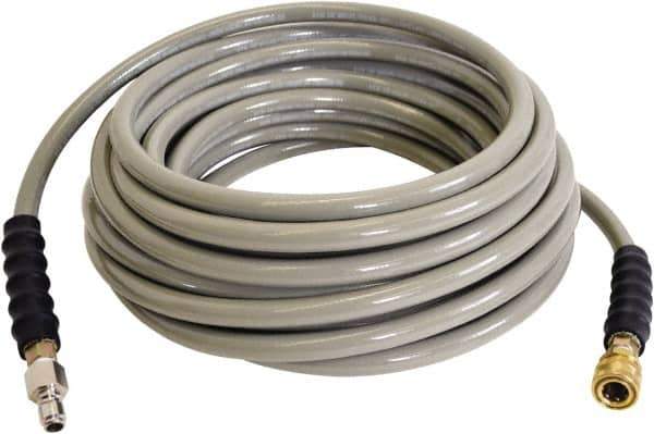 Simpson - 4,500 Max psi Fixed Pressure Washer Hose - 50' Long, Polyurethane, NPT, Female & Male - Best Tool & Supply