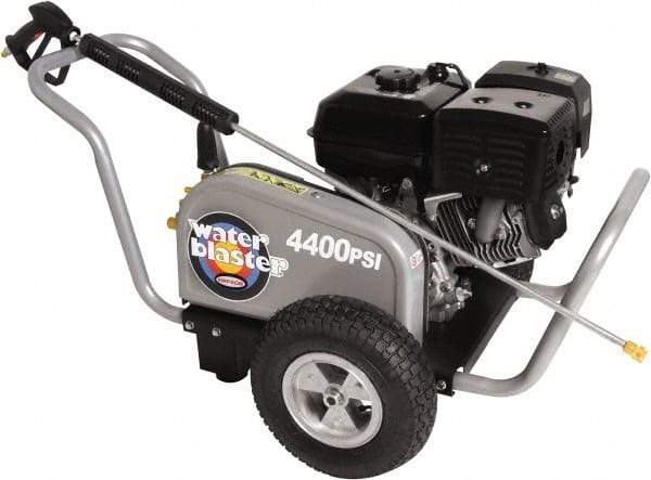 Simpson - Gas, 13 hp, 4,400 psi, 4 GPM, Cold Water Pressure Washer - AAA Triplex, 50' x 3/8" Hose - Best Tool & Supply