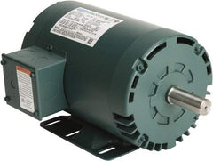 Leeson - 2 Max hp, 1,800 Max RPM, Premium Efficient Electric AC DC Motor - 230/460 V Input, Three Phase, 56HZ Frame, 7/8" Shaft Diam, Rigid Base Mount, ODP Enclosure - Best Tool & Supply