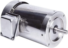 Leeson - 1-1/2 Max hp, 1,800 Max RPM, Premium Efficient Electric AC DC Motor - 230/460 V Input, Three Phase, 56C Frame, 5/8" Shaft Diam, C-Face Mount, TEFC Enclosure - Best Tool & Supply