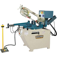 Baileigh - 10.59 x 4.33" Semi-Automatic Combo Horizontal & Vertical Bandsaw - 1 Phase, 60° Right, 45° Left Vise Angle of Rotation, 1.5 hp, 220 Volts, Frequency Drive - Best Tool & Supply