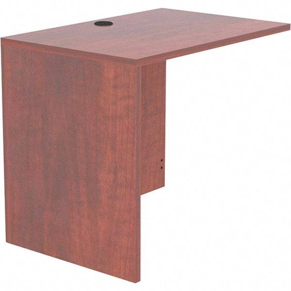 ALERA - Woodgrain Laminate Return/Bridge Shell Desk - 35" Wide x 23-5/8" Deep x 29-5/8" High, Medium Cherry - Best Tool & Supply