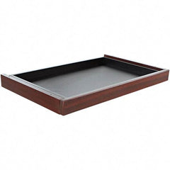 ALERA - Woodgrain Laminate Center Drawer Desk - 24-1/2" Wide x 15" Deep x 2" High, Mahogany - Best Tool & Supply