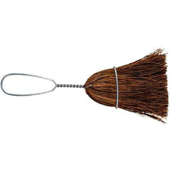 PFERD - 10" OAL Palmyra Bristle Whisk Broom - 7" Long Metal Handle, 3" Bristle Length, 4-1/2" Wide - Best Tool & Supply