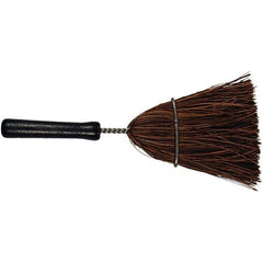 PFERD - 9-3/4" OAL Corn Bristle Whisk Broom - 6" Long Wood Handle, 3" Bristle Length, 4-1/2" Wide - Best Tool & Supply