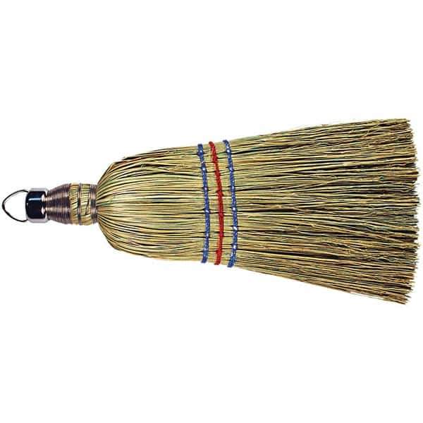 PFERD - 10" OAL Corn Bristle Whisk Broom - 5-1/2" Long Wood Handle, 4-1/2" Bristle Length, 4-1/2" Wide - Best Tool & Supply