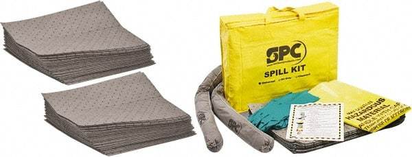 Brady SPC Sorbents - 26 Gal Capacity per Package, Universal Pad - 19" Long x 15" Wide, Gray, Polypropylene - Best Tool & Supply