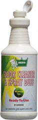 Werth Sanitary Supply - 1 Qt Plastic Bottle Floor Cleaner/Spray Buff - Use on All Types of Flooring - Best Tool & Supply