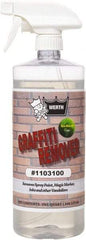 Werth Sanitary Supply - 32 oz Bottle Graffiti/Vandal Mark Remover - VOC Content g/L 250, Removes Graffiti, Adhesives & Grease - Best Tool & Supply