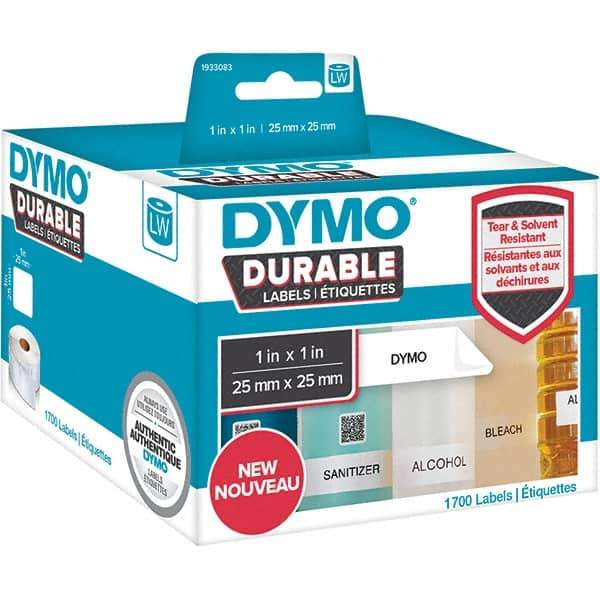 Dymo - Labels, Ribbons & Tapes Type: Durable Square Labels Color: White - Best Tool & Supply