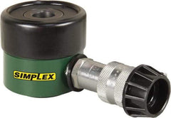 TK Simplex - 5/16" Stroke, 12 Ton Portable Hydraulic Hollow Hole Cylinder - 2.76 Sq In Effective Area, 0.86 Cu In Oil Capacity, 2.2 to 2.5" High, 1-3/8" Plunger Diam, 10,000 Max psi - Best Tool & Supply