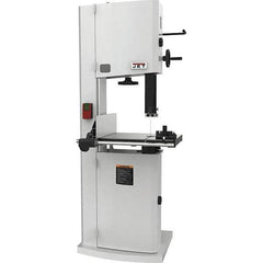 Jet - 14-1/8" Throat Capacity, Step Pulley Vertical Bandsaw - 3,100 SFPM, 3 hp, Single Phase - Best Tool & Supply