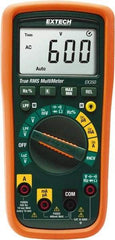 Extech - EX350, CAT III, 600 VAC/VDC, Digital True RMS Multimeter - 40 mOhm, Measures Voltage, Capacitance, Current, Frequency, Resistance - Best Tool & Supply