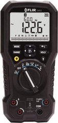 FLIR - DM92, CAT IV, 1,000 VAC/VDC, Digital Multimeter - 40 mOhm, Measures Voltage, Capacitance, Current, Frequency, Resistance, Temperature - Best Tool & Supply