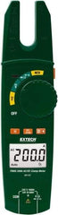 Extech - MA160, CAT III, Digital True RMS Clamp Meter with 0.57" Fork Jaws - 750 VAC, 1000 VDC, 200 AC/DC Amps, Measures Voltage, Capacitance, Continuity, Current, Resistance - Best Tool & Supply