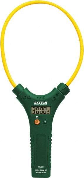 Extech - MA3018, CAT IV, Digital True RMS Clamp Meter with 18" Flex Jaws - 3000 AC Amps, Measures Current - Best Tool & Supply