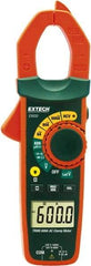 Extech - EX650, CAT III, Digital True RMS Auto Ranging Clamp Meter with 1.18" Clamp On Jaws - 750 VAC, 1000 VDC, 600 AC Amps, Measures Voltage, Capacitance, Continuity, Current, Resistance - Best Tool & Supply