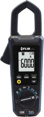 FLIR - CM72, CAT IV, Digital True RMS Auto Ranging Clamp Meter with 1.38" Clamp On Jaws - 600 VAC/VDC, 600 AC Amps, Measures Voltage, Capacitance, Continuity, Current, Frequency, Resistance - Best Tool & Supply