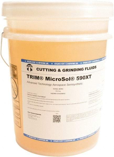 Master Fluid Solutions - Trim MicroSol 590XT, 5 Gal Pail Cutting Fluid - Semisynthetic, For Inconel\xAE Machining - Best Tool & Supply