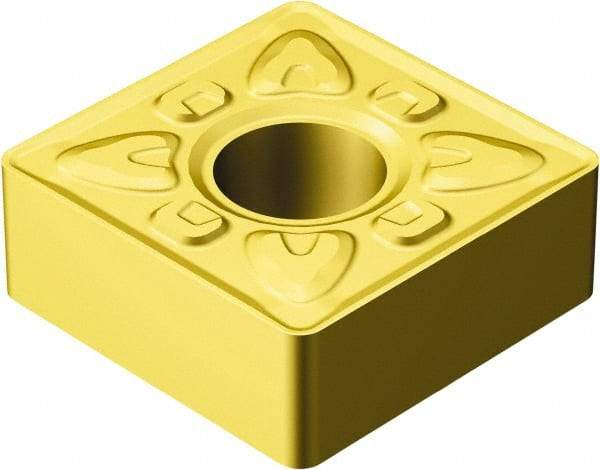 Sandvik Coromant - SNMG432 XMR Grade GC30 Carbide Turning Insert - TiCN/Al2O3/TiN Finish, 90° Square, 1/2" Inscr Circle, 3/16" Thick, 1/32" Corner Radius - Best Tool & Supply