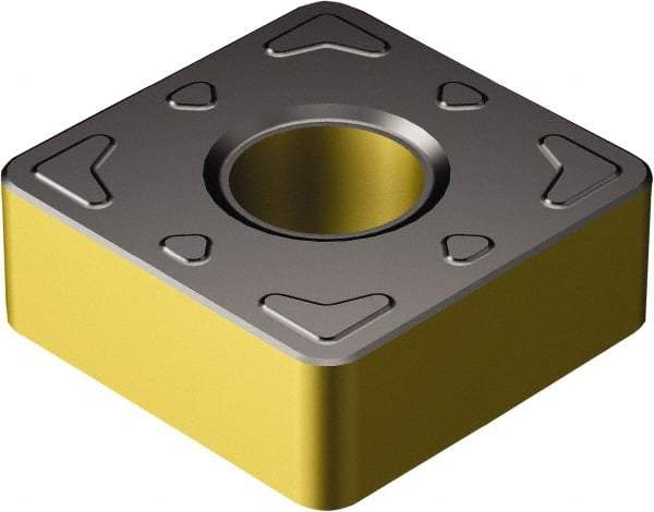 Sandvik Coromant - SNMG433 KRR Grade 3210 Carbide Turning Insert - TiCN/Al2O3/TiN Finish, 90° Square, 1/2" Inscr Circle, 3/16" Thick, 3/64" Corner Radius - Best Tool & Supply