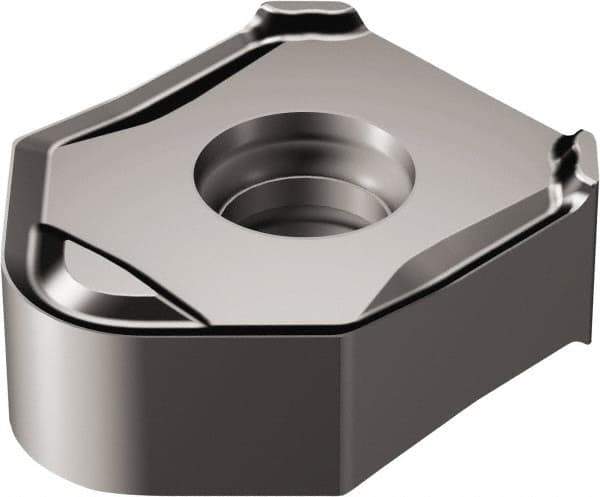 Sandvik Coromant - 345N1305 PW5 Grade 1010 Carbide Milling Insert - TiAlN2 Finish, 5.6mm Thick, 13mm Inscribed Circle - Best Tool & Supply