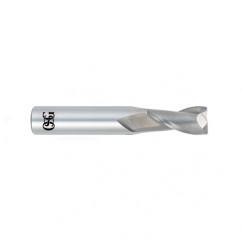 3/4 Dia. x 4 Overall Length 2-Flute .090 C/R Solid Carbide SE End Mill-Round Shank-Center Cutting-Uncoated - Best Tool & Supply