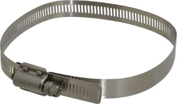 IDEAL TRIDON - SAE Size 80, 2-7/16 to 5-1/2" Diam, Stainless Steel Quick Engagement Hose Worm Drive Clamp - Material Grade 304 - Best Tool & Supply