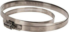 IDEAL TRIDON - SAE Size 318, 17-1/2 to 20-3/8" Diam, Stainless Steel Quick Engagement Hose Worm Drive Clamp - Material Grade 304 - Best Tool & Supply