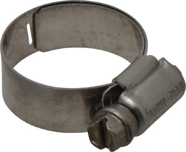 IDEAL TRIDON - SAE Size 12, 11/16 to 1-1/4" Diam, Stainless Steel Lined Worm Drive Clamp - Material Grade 316 - Best Tool & Supply