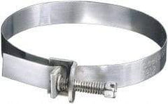 IDEAL TRIDON - SAE Size 104, 1 to 7" Diam, Galvanized Steel Adjustable Strap Worm Drive Clamp - Best Tool & Supply