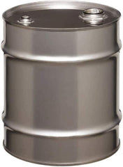 Made in USA - 10 Gallon Cylindrical Stainless Steel Tight Head Drum - 17" High x 14" Diam - Best Tool & Supply