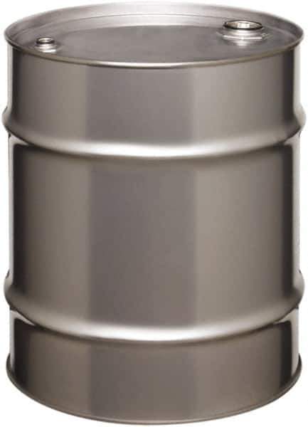 Made in USA - 20 Gallon Cylindrical Stainless Steel Tight Head Drum - 19-1/4" High x 18-1/4" Diam - Best Tool & Supply